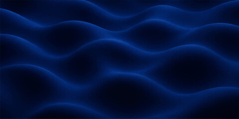 Obraz premium Abstract dark blue and black and white silk fabric texture features smooth flowing waves of luxury satin material with elegant curves and soft purple drapery for a shiny decorative backdrop