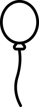 line vector of a balloon