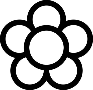 vector icon of a daisy flower