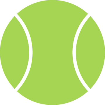 vector icon of a tennis ball