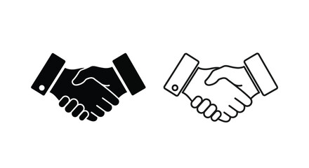 Obraz premium Handshake business deal contract Vector