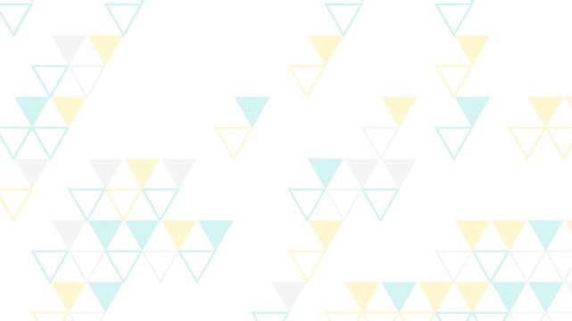 Pastel geometric triangles abstract motion background