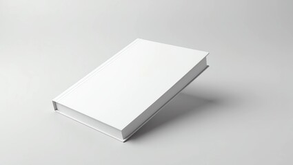 Fototapeta premium Closed book with hardcover in bright interior
