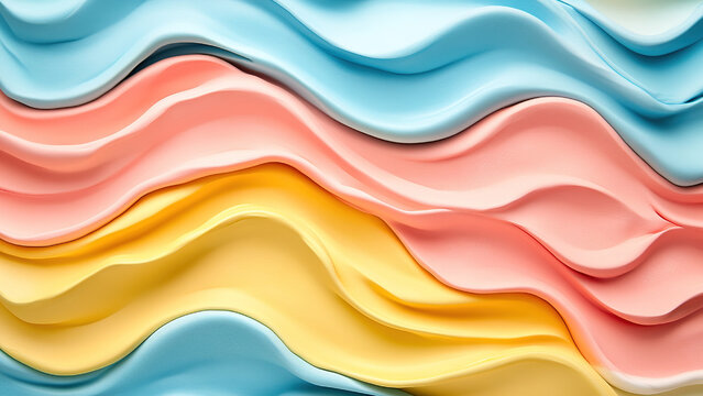colorful playdough wave texture
