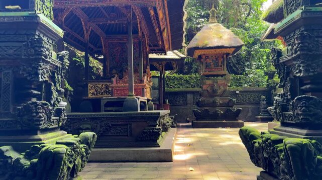 Ancient temple in Ubud Monkey Forest Bali