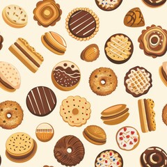 Assorted Mixed Cookies Snacks Variety Platter