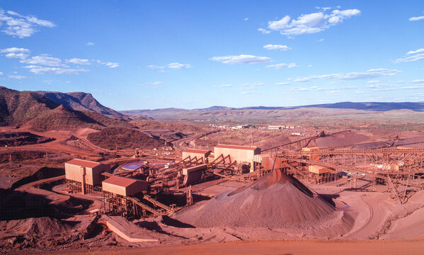Mt Tom Price Iron Ore mine in the far north of Western Australia.