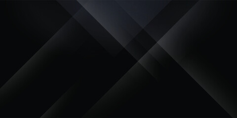 Obraz premium Modern black dark blue white abstract background. Minimal. Color gradient. Web banner. Geometric shape. 3d effect. Lines stripes triangles. Design. Futuristic. Metal metallic effect. Luxury. Premium.