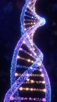 Colorful lights move and change in a dark space with blue and purple patterns on display in a digital artwork