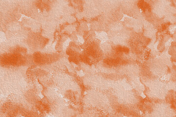 Fototapeta premium fondo abstracto de acuarela naranja, pastel, diluida, aguada, mezclada, espontanea, de acuarela rosa, textura. Bandera web, vacio, superficie, pagina web