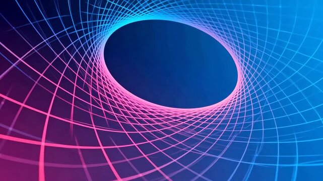 Abstract spiral grid pattern