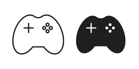 Game controller icon. Premium thin line vector illustrator. Vector EPS10 © John