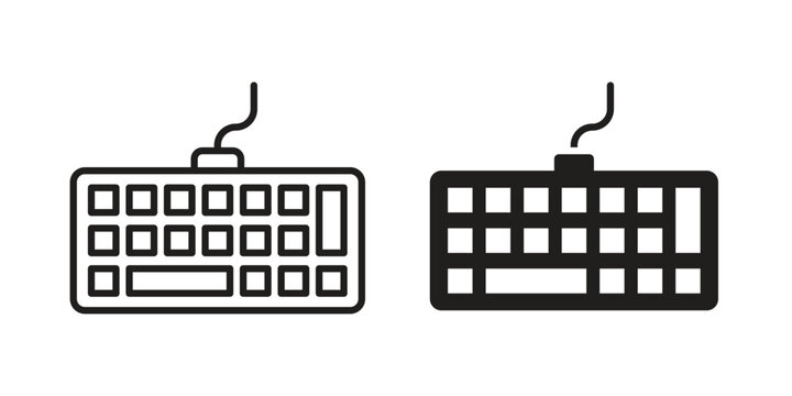 Keyboard icon. Premium thin line vector illustrator. Vector EPS10