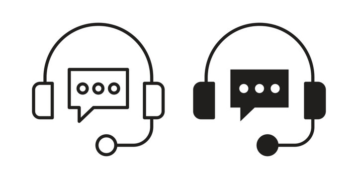 Live chat icon. Premium thin line vector illustrator. Vector EPS10