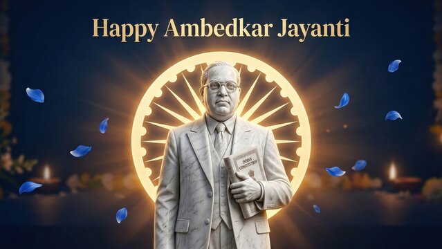 Happy Ambedkar Jayanti Banner