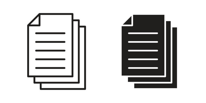 papers icon. Premium thin line vector illustrator. Vector EPS10