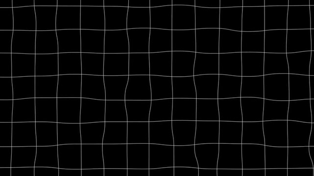 Grid lines distort across a dark surface to create a warped and wavy perspective, offering a dynamic abstract visual for creative layouts.