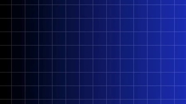 Grid pattern illuminates with a vibrant blue gradient transition from left to right, creating a futuristic digital interface backdrop.