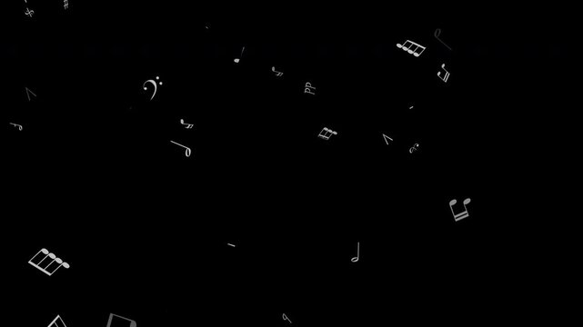 音楽記号パーティクル4k