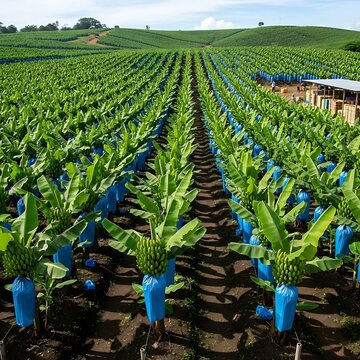 Banana Field Plantation.