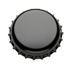 Shiny black bottle cap