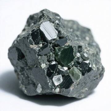 An intermediate rock between basalt and gabbro this diabase show