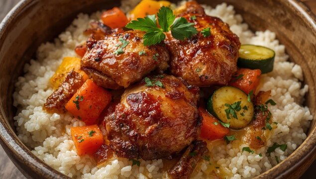 chicken and vegetable couscous
