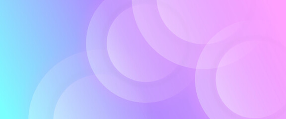 Obraz premium Modern Blue and Purple Abstract Circle Background. A sleek vector illustration featuring soft 3D-style layered concentric circles on a vibrant violet gradient. Perfect for app UI and tech headers.