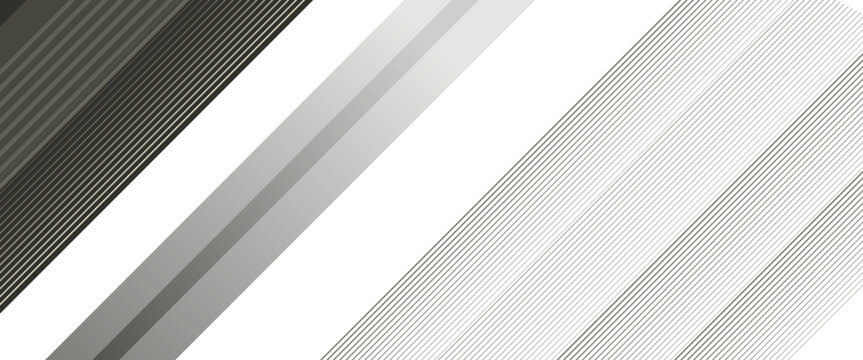 Modern Black and White Diagonal Abstract Stripe Background. A dynamic vector illustration featuring sharp parallel lines and solid bands. Perfect for high-contrast tech and sport branding.