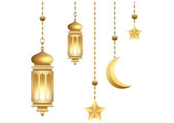 Obraz premium Ramadan Kareem concept with traditional lantern and dates fruit