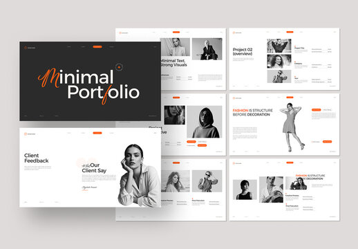 Minimalist Fashion Portfolio Presentation Template