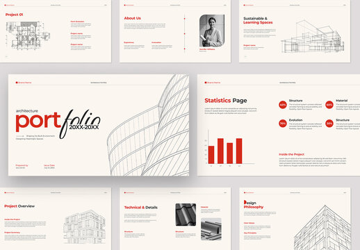 Minimal Architectural Portfolio Presentation Layout