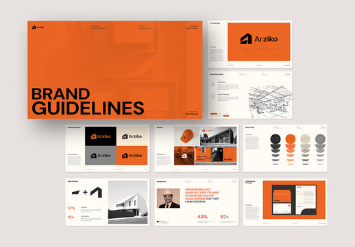 Architecture Brand Guideline Presentation Layout
