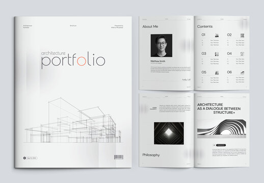 Minimalist Architecture Portfolio Booklet Template