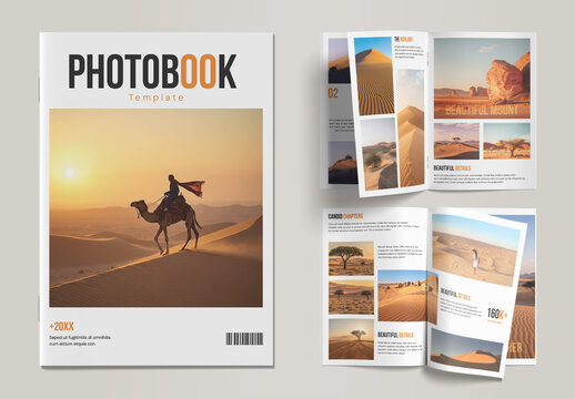 Photo Book Template Layout