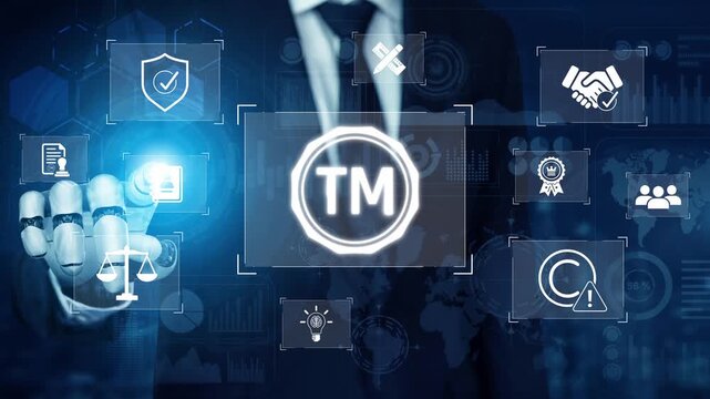 AI-generated visual of trademark compliance, intellectual property protection, and legal trademark system Marrow