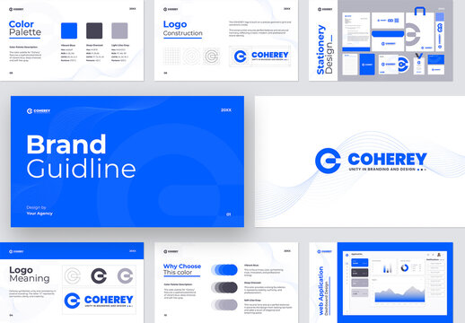 Corporate Identity Brand Guideline Presentation Layout