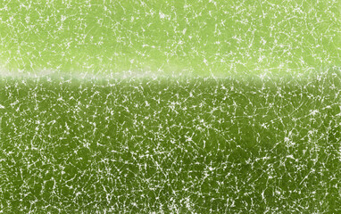 緑色の濃淡が滲む、グラデーションの手揉み和紙