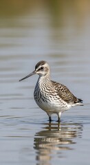Obraz premium Shorebird in Water.