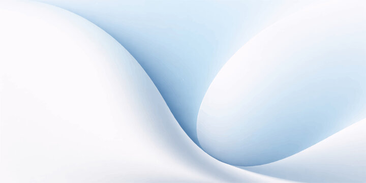 A 3d illustration of an abstract blue wave background featuring a single pearl shell object shaped like a light sphere for a modern egg food design wallpaper