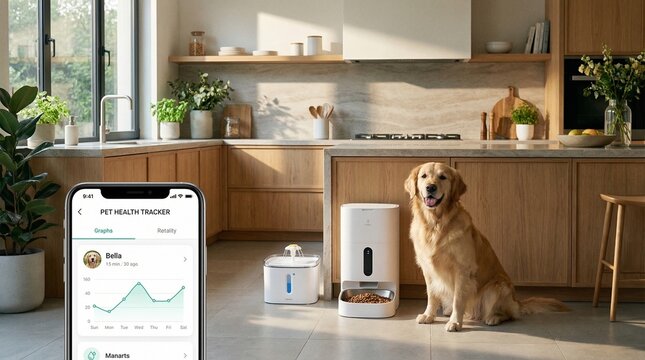The pet tech market is booming. This prompt focuses on "Smart Living" for animal lovers.