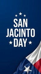 Fototapeta premium A festive design featuring the Texas state flag, confetti, and balloons, dedicated to San Jacinto Day celebration in Texas, USA. Professional graphic background for posters, banners, and social media.