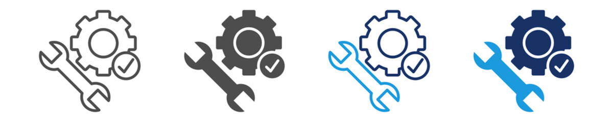 Obraz premium service icon set with multi purose