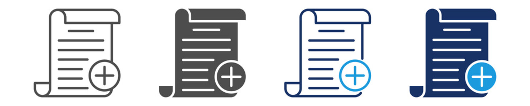 addendum icon set with multi concept