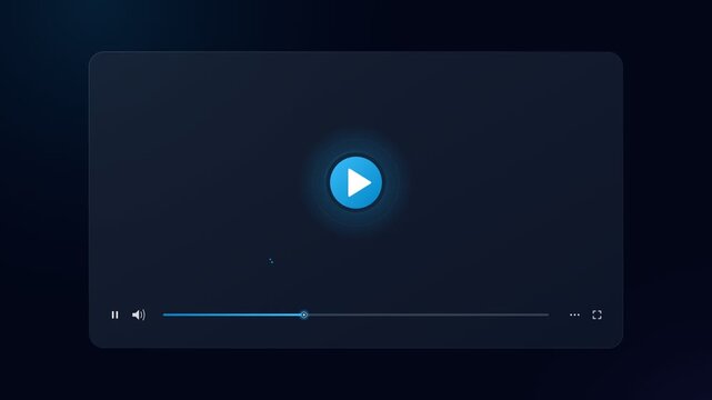 Minimalist Digital Video Player Interface