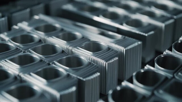 Close-up of industrial packaging materials background