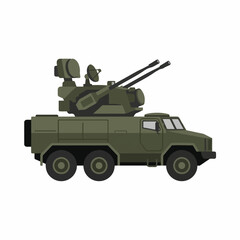 flat vector land war vehicles 01