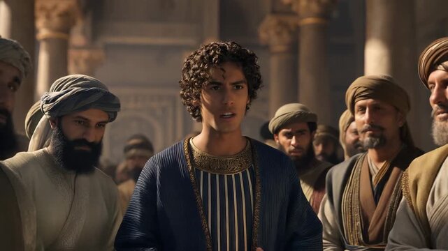 Wise Daniel Interprets King Nebuchadnezzar's Dream in the Palace of Babylon