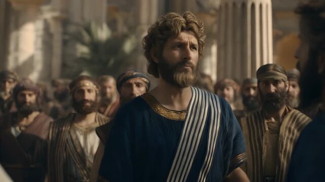 Wise Daniel Interprets King Nebuchadnezzar's Dream in the Palace of Babylon