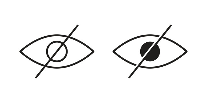Sensitive content icon. set of web icons on white background